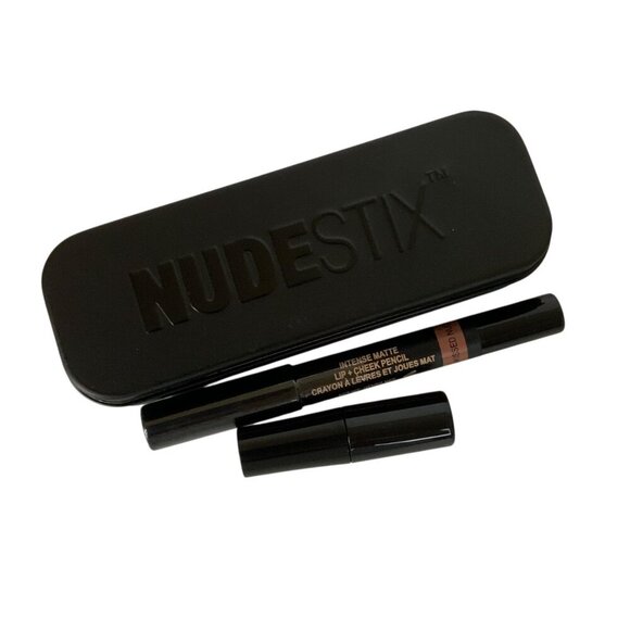 Nudestix Intense Matte Lip & Cheek Pencil SUNKISSED NUDE With Sharpener in Box - Picture 1 of 4